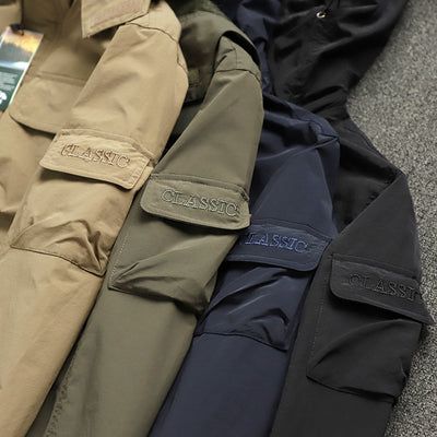 Chaqueta Impermeable y Cortavientos para Hombre con Múltiples Bolsillos - Image 11