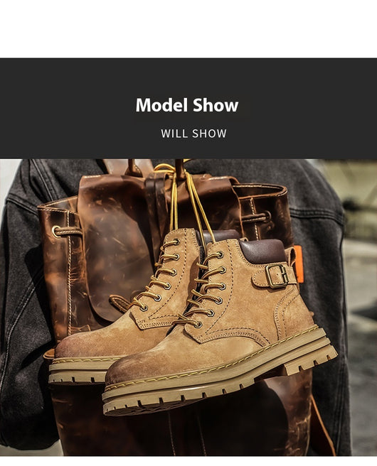 Botas Martin Hombre Estilo Británico Retro Otoño Invierno - Image 10