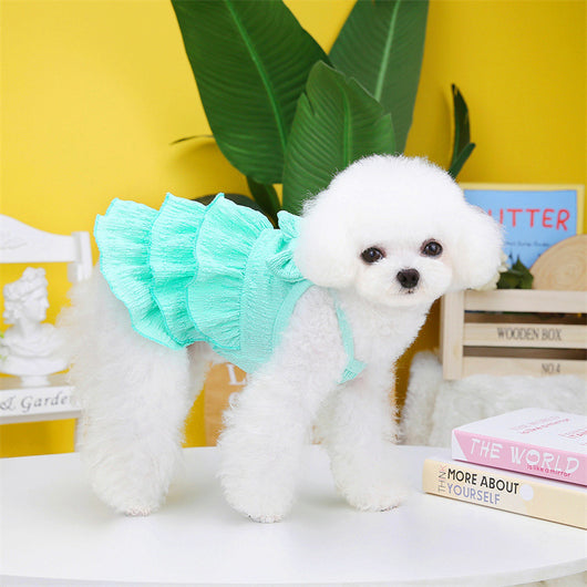 Vestido Princesa para Perros Pequeños - Falda Capas Elegante Teddy Bichon - Image 4
