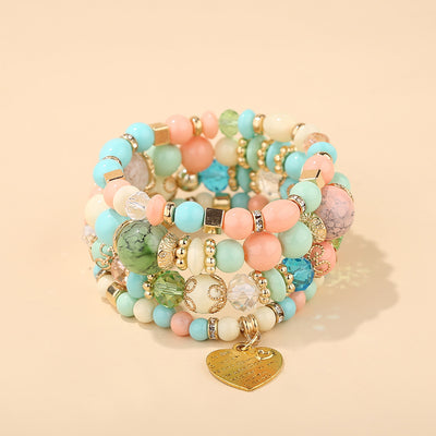 Pulsera de Cristal Cuarzo Melocotón con Corazón - Joya Elegante para Mujer - Image 26