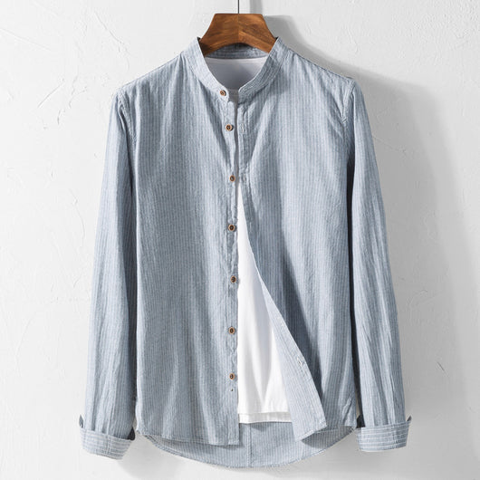 Camisa de Lino Blanca Manga Larga - Image 11