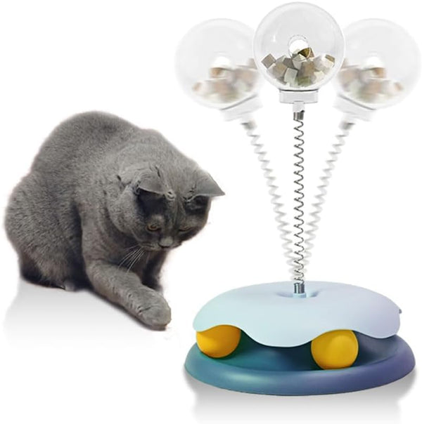 Juguete Dispensador de Premios para Gatos con Bola de Seguimiento