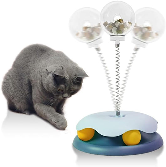 Juguete Dispensador de Premios para Gatos con Bola de Seguimiento
