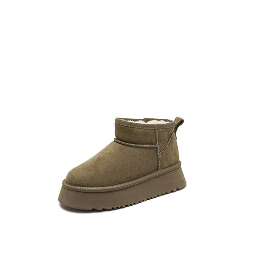 Botas Cortas de Cuero Genuino para Nieve - Image 8