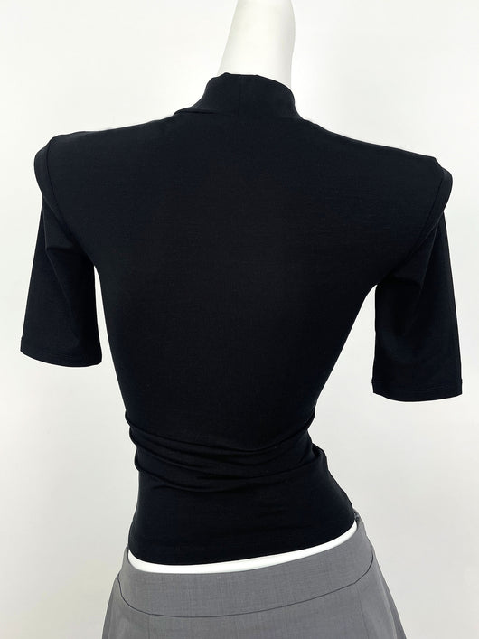 Polera Cuello Alto Retro Tencel Lycra Manga Media - Suave y Versátil - Image 16
