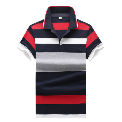 Polo de Rayas Manga Corta para Hombre - Estilo Verano - Image 3