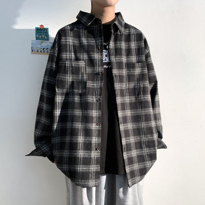 Camisa de Cuadros a Rayas Premium para Hombre - Elegancia Sofisticada - Image 10