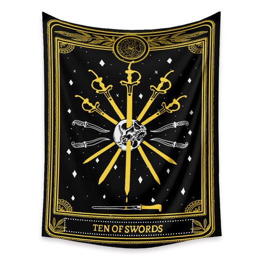 Tapiz de Tarot Psicodélico Bohemio con Fondo Místico - Image 12