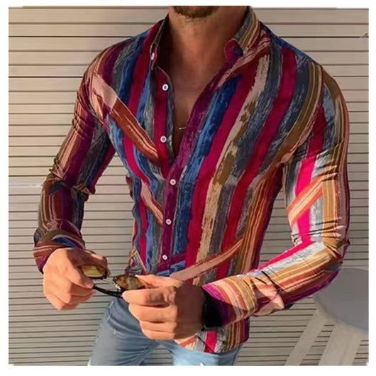 Camisa Estampada de Manga Larga para Hombre - Línea Ejecutiva - Image 4