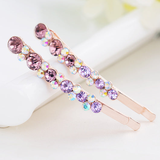 Pinza para Cabello Infantil con Moño Brillante y Strass - Image 4