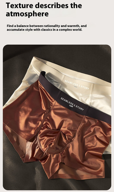 Calzoncillos de Seda de Hielo Lujo Satinado para Hombre - Image 15