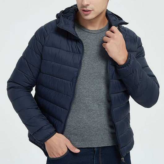 Abrigo Deportivo Ligero con Capucha - Chaqueta Térmica Impermeable para Invierno - Image 3