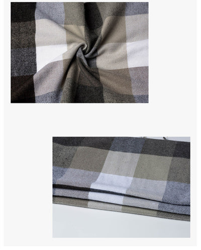 Bufanda Cuadriculada para Hombre - Cálida y Versátil - Image 9