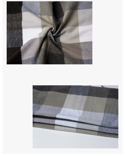 Bufanda Cuadriculada para Hombre - Cálida y Versátil - Image 9