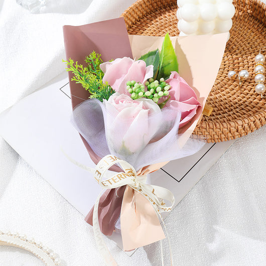 Ramo de Rosas Jabón Simulado 520 - Regalo Romántico para San Valentín - Image 9