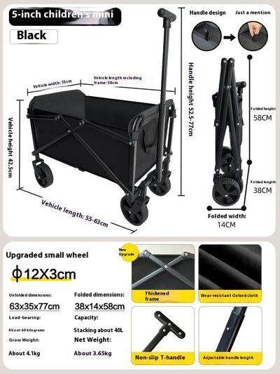 Carrito Remolque Plegable para Niños - Ideal para Campamentos y Paseos - Image 5