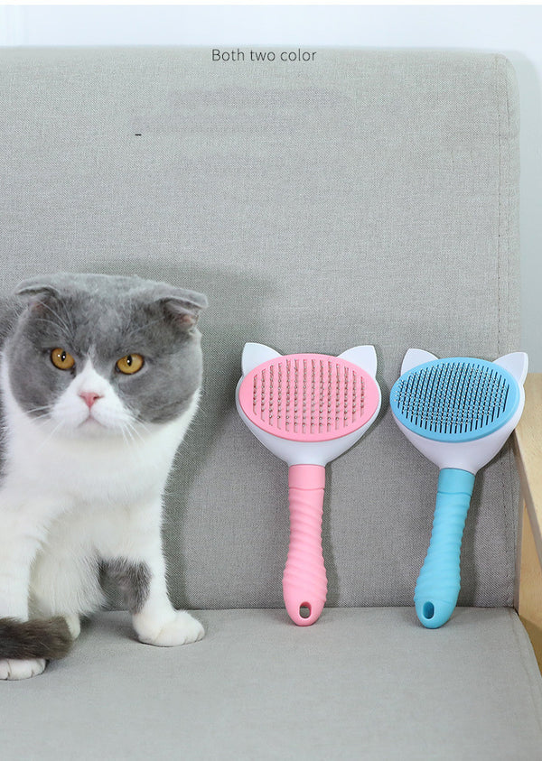 Peine Deslanador para Gatos y Perros de Pelo Largo y Corto