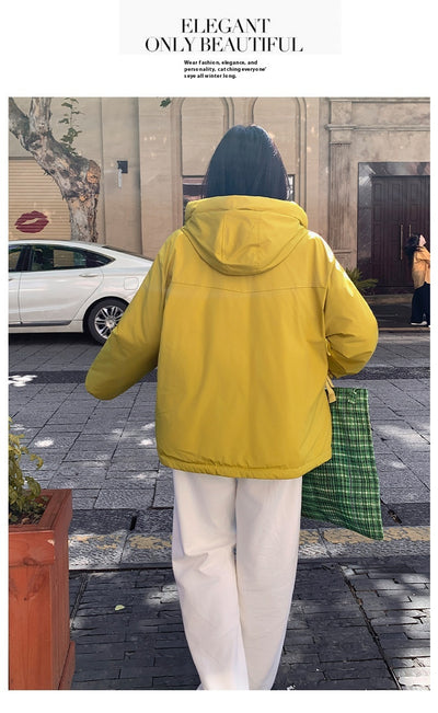 Chaqueta Acolchada Impermeable con Capucha y Doble Cierre para Mujer - Image 15