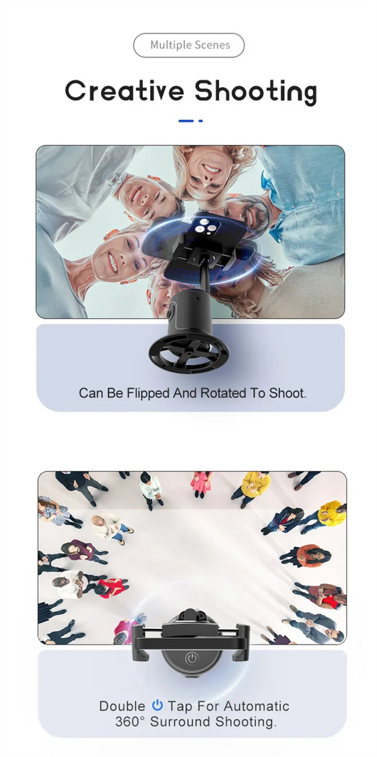 Gimbal Inteligente con Seguimiento de Rostro 360° para Smartphone - Image 45