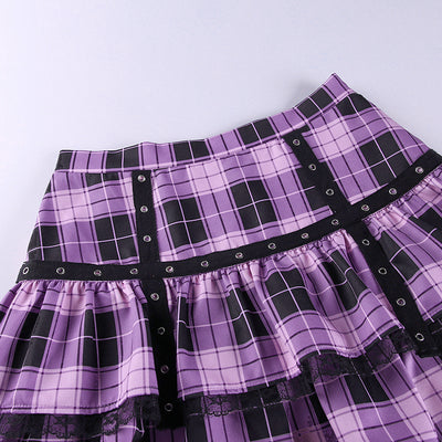 Falda Plisada con Estampado Lattice - Image 11
