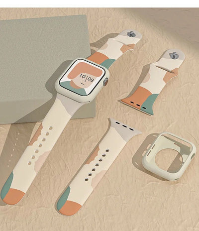 Correa Apple Watch con Estampado de Manzana - Compatible con iWatch - Image 14