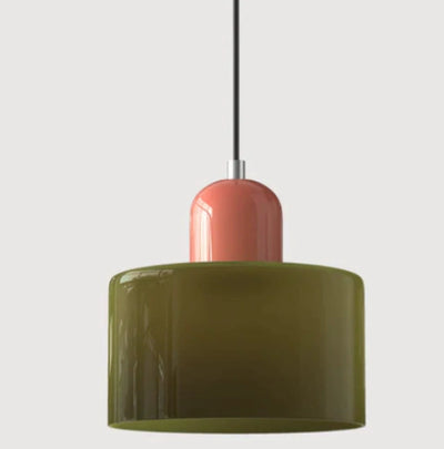 Lámpara Colgante Redonda de Vidrio Crema - Diseño Minimalista - Image 27