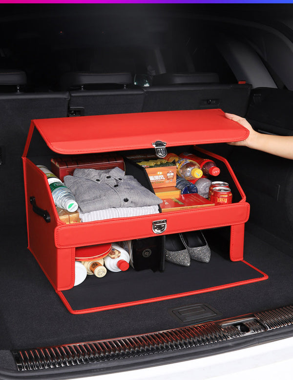 Organizador de Maletero en Cuero Premium para Auto