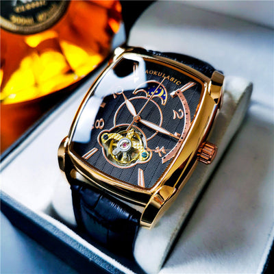 Reloj Mecánico Automático Hombre Esfera Grande Cuadrada - Image 5