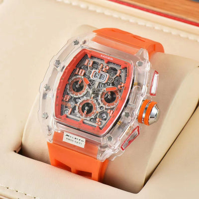 Reloj de Cuarzo con Seis Agujas y Esfera Transparente - Image 3