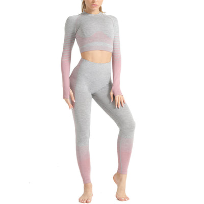 Conjunto de Yoga sin Costuras Europeo y Americano - Image 33
