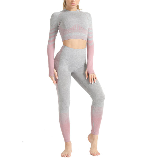 Conjunto de Yoga sin Costuras Europeo y Americano - Image 33