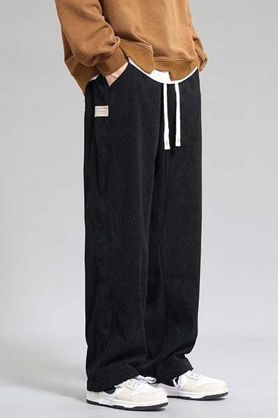Pantalones Casuales Hombre Otoño Invierno - Corte Recto Pierna Ancha Moda Urbana - Image 15
