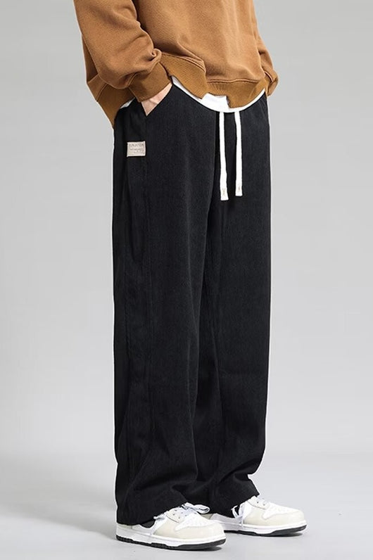 Pantalones Casuales Hombre Otoño Invierno - Corte Recto Pierna Ancha Moda Urbana - Image 15