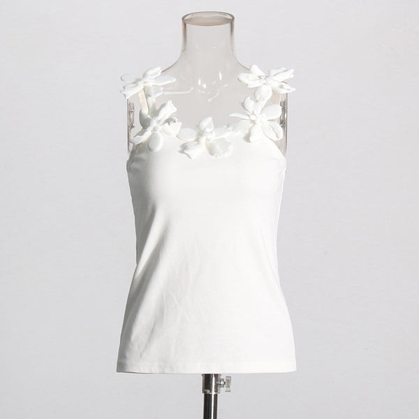 Blusa Elegante para Mujer con Diseño de Flores 3D y Detalles de Costura - Image 5