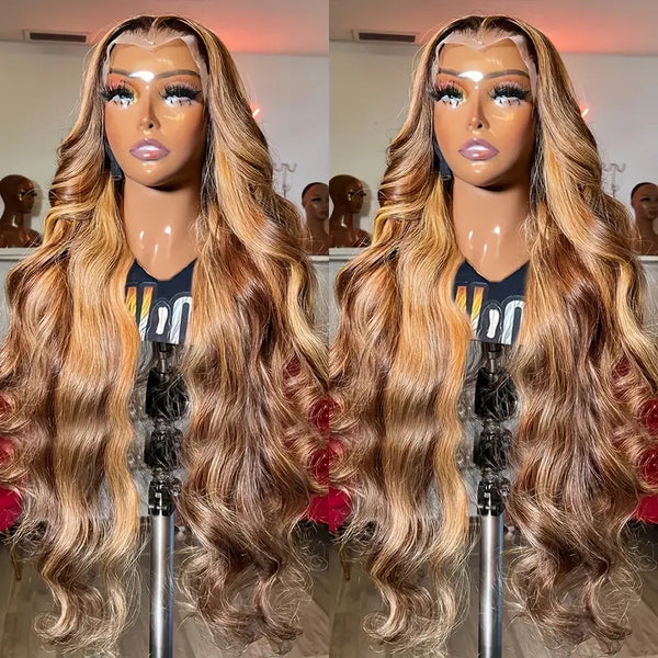 Peluca Ondulada Piano Largo Encaje Frontal - Cabello Rizado Voluminoso