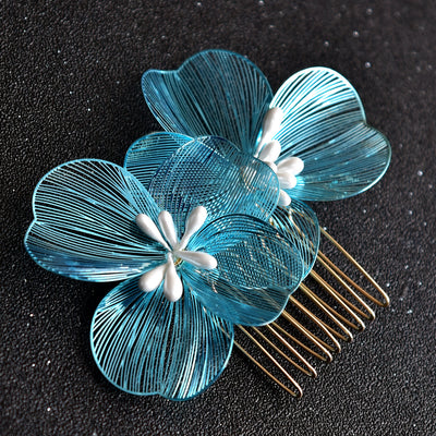 Peineta Nupcial de Flores Doradas - Accesorio de Ensueño para Novia - Image 20