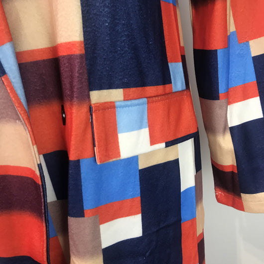 Abrigo de Lana Multicolor con Solapa Elegante para Mujer - Image 15