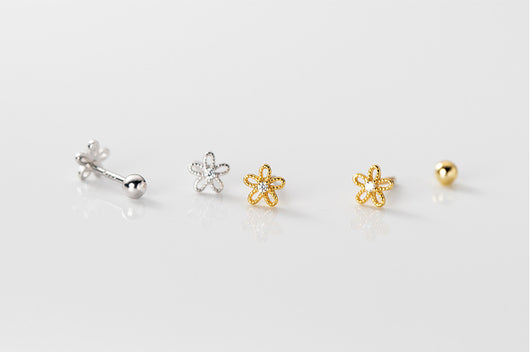 Aretes Flor de Cinco Pétalos - Diseño Floral Elegante para Verano - Image 2