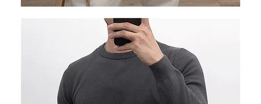 Suéter Básico Cuello Redondo para Hombre - Pullover Versátil - Image 36