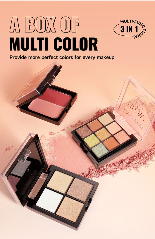 Paleta Multifunción: Sombra, Rubor e Iluminador 3 en 1 - Image 9