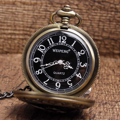 Reloj de Bolsillo Retro Clásico con Calavera de Cerámica Talla Grande - Image 4