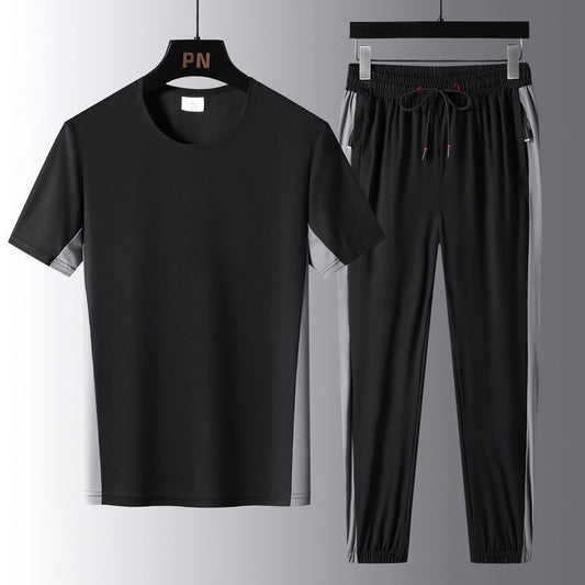 Conjunto Deportivo Ice Silk Plus Talla Grande Transpirable Tendencia - Image 2