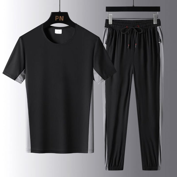 Ice Silk Plus Size Breathable Trendy Sport Set