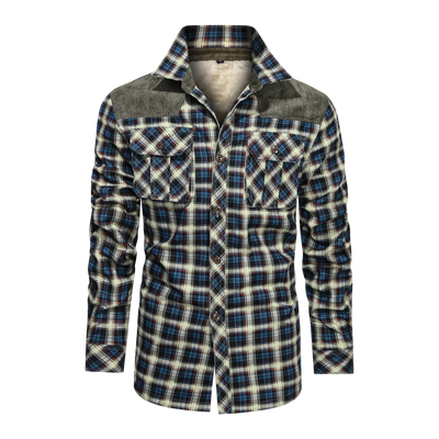 Camisa de Cuadros Gruesa y Cálida - Manga Larga Suelta y Cómoda - Image 6