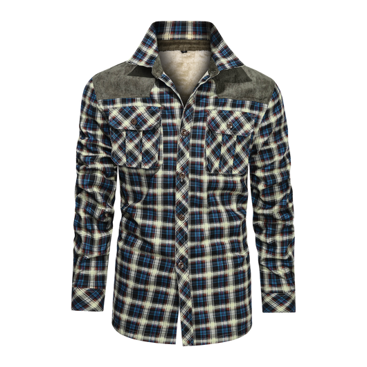 Camisa de Cuadros Gruesa y Cálida - Manga Larga Suelta y Cómoda - Image 6