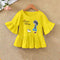 Playera Infantil con Mangas Volantes - Ideal para Verano