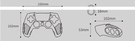 Light blue silicone protective case for PS5 controller with cute cat design and paw print details. - Image 10