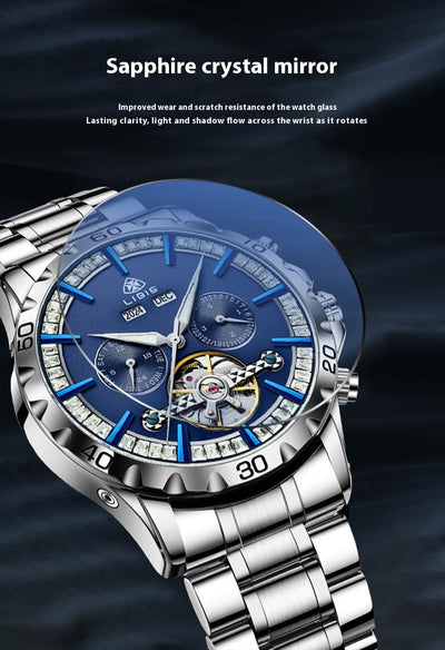Reloj Mecánico Automático Star Sea con Banda de Acero - Image 5