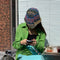 Gorro Tejido Jacquard en Lana para Mujer