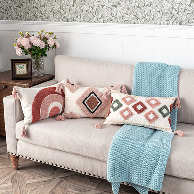 Funda de Almohada Velvet con Formas Geométricas para Decoración del Hogar - Image 17